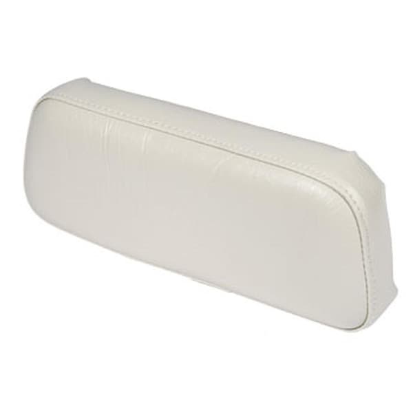 White Vinyl Upper Back Seat Cushion
